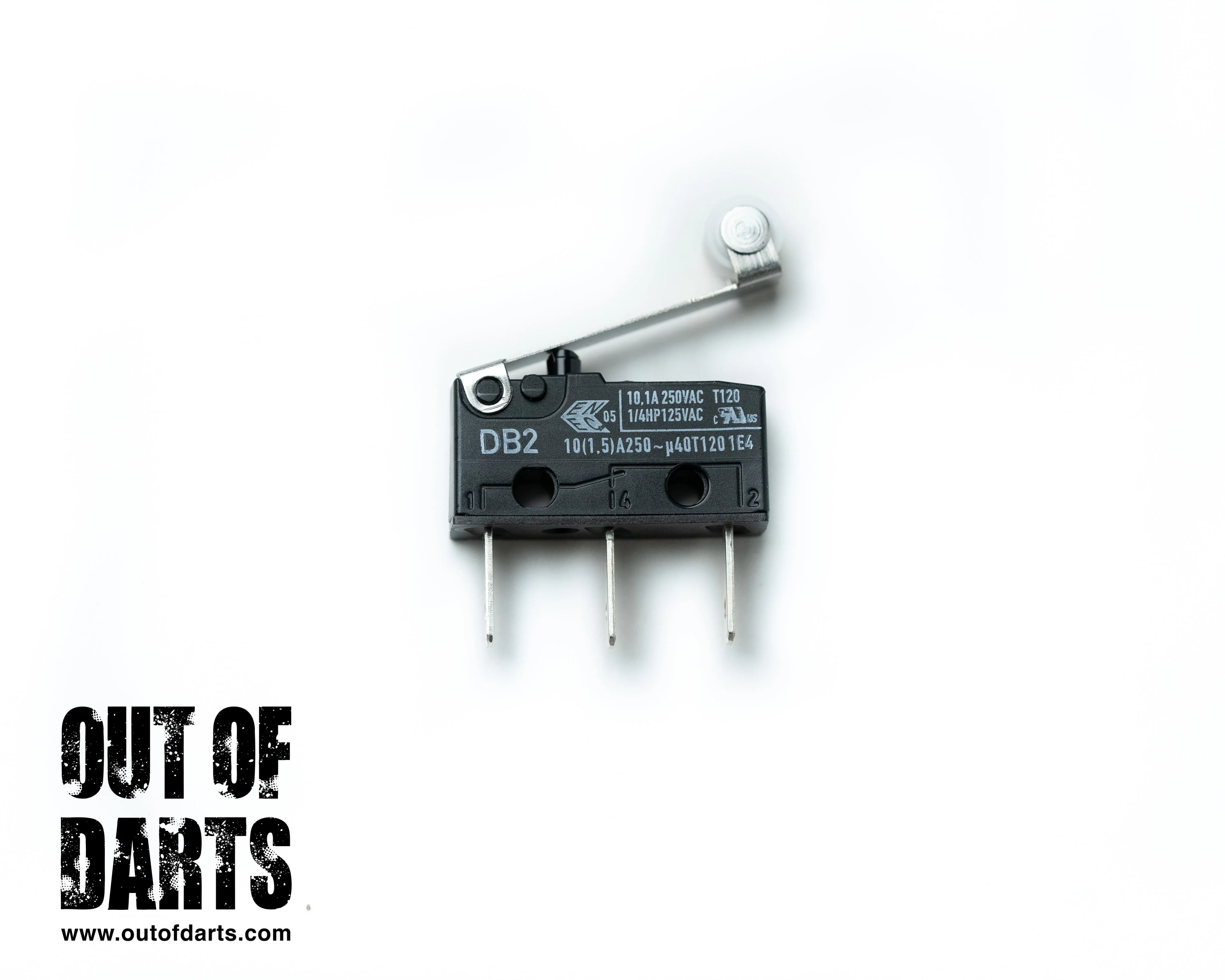 10A Microswitch Cherry DB2 with Lever, Pin or Short Roller - Image 5