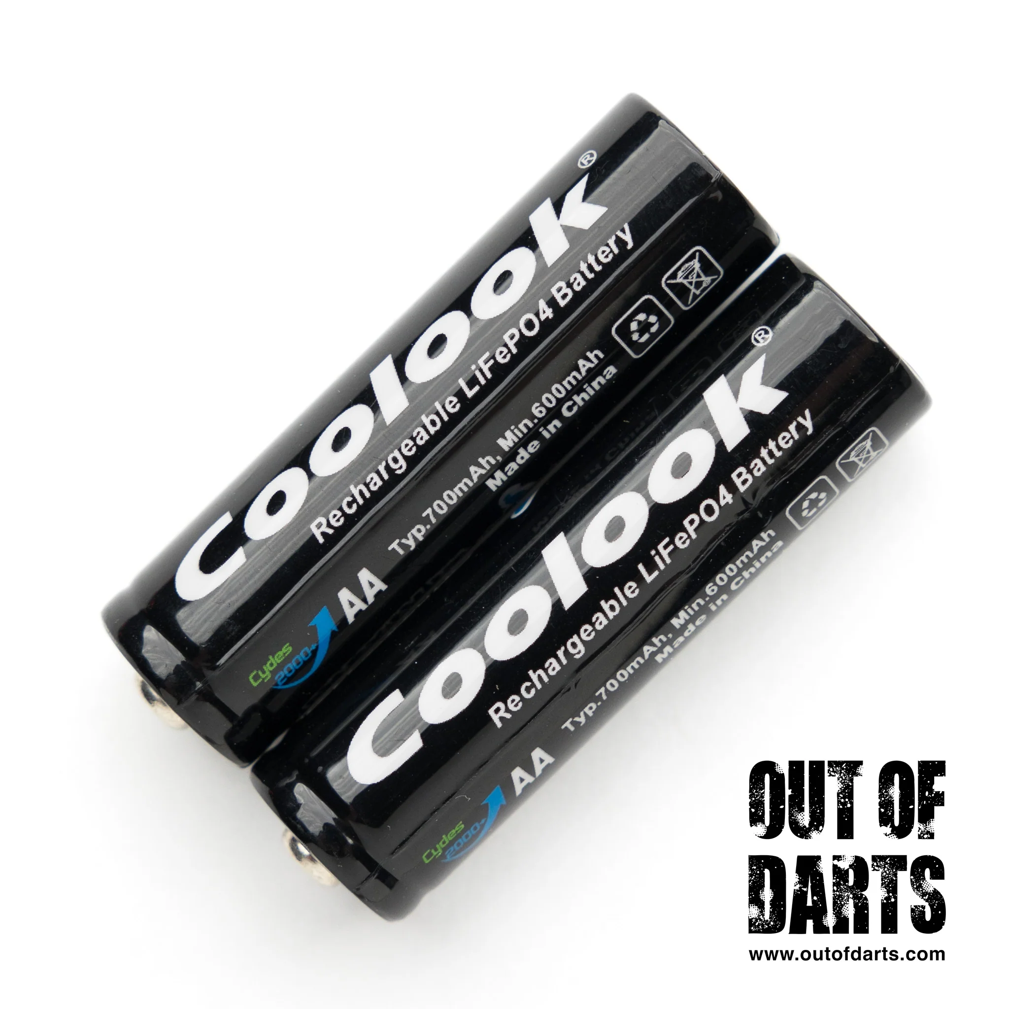 Coolook 700mAh LFP 14500 Battery 2-pack (AA-sized rechargeable) - Image 3