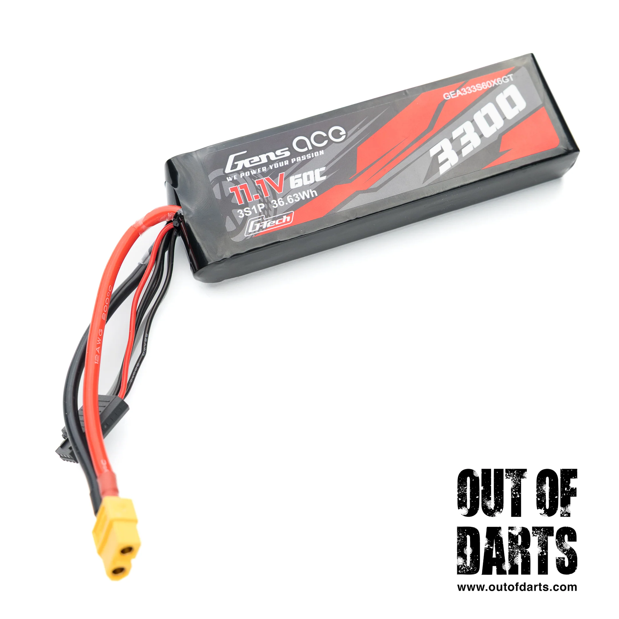 Gens Ace G-Tech 3300mAh 3S 60C LiPo (XT60) for Infinite Pack - Image 3