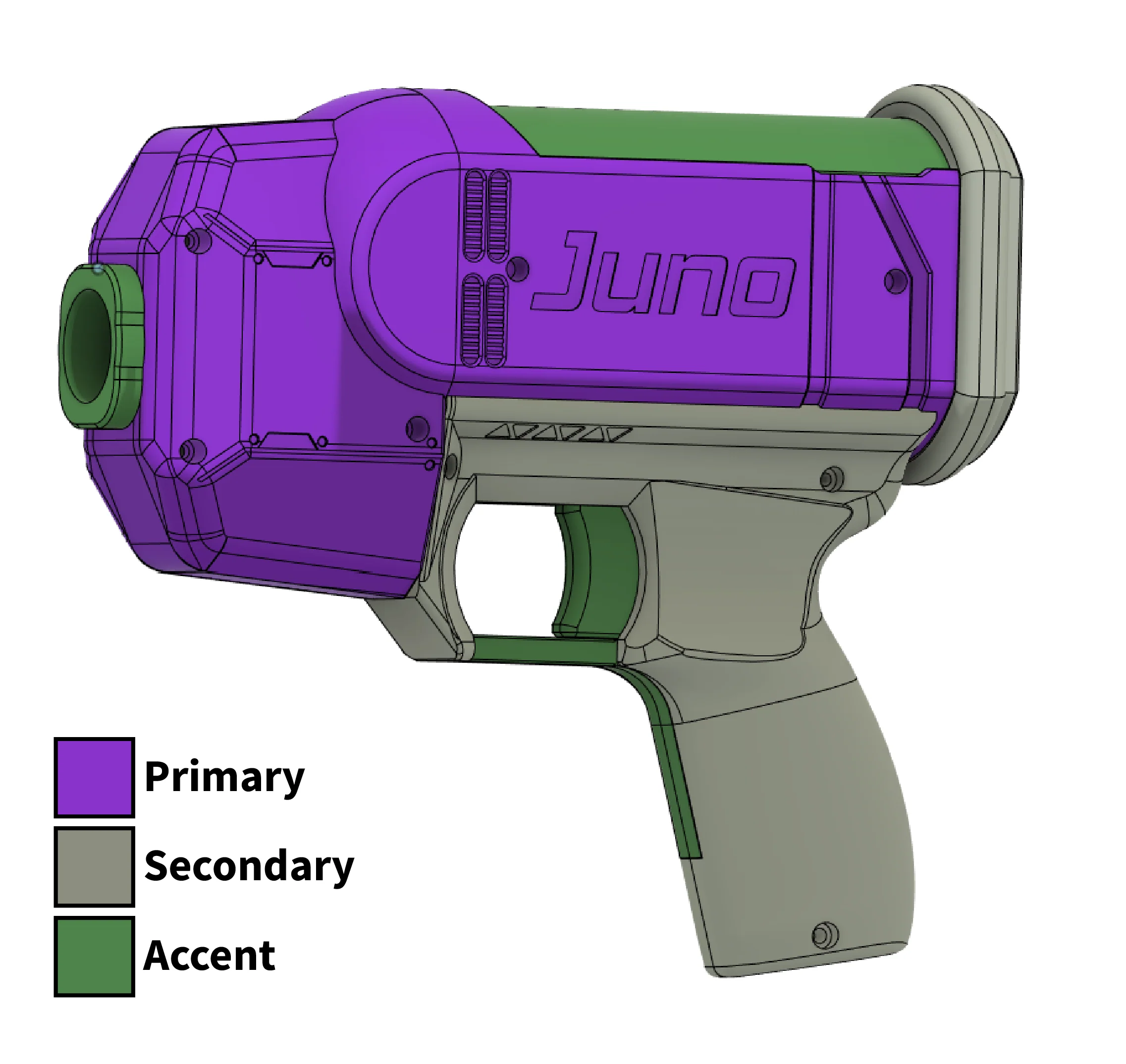 Juno Rival Blaster 3D Parts + Hardware Kit - Image 3