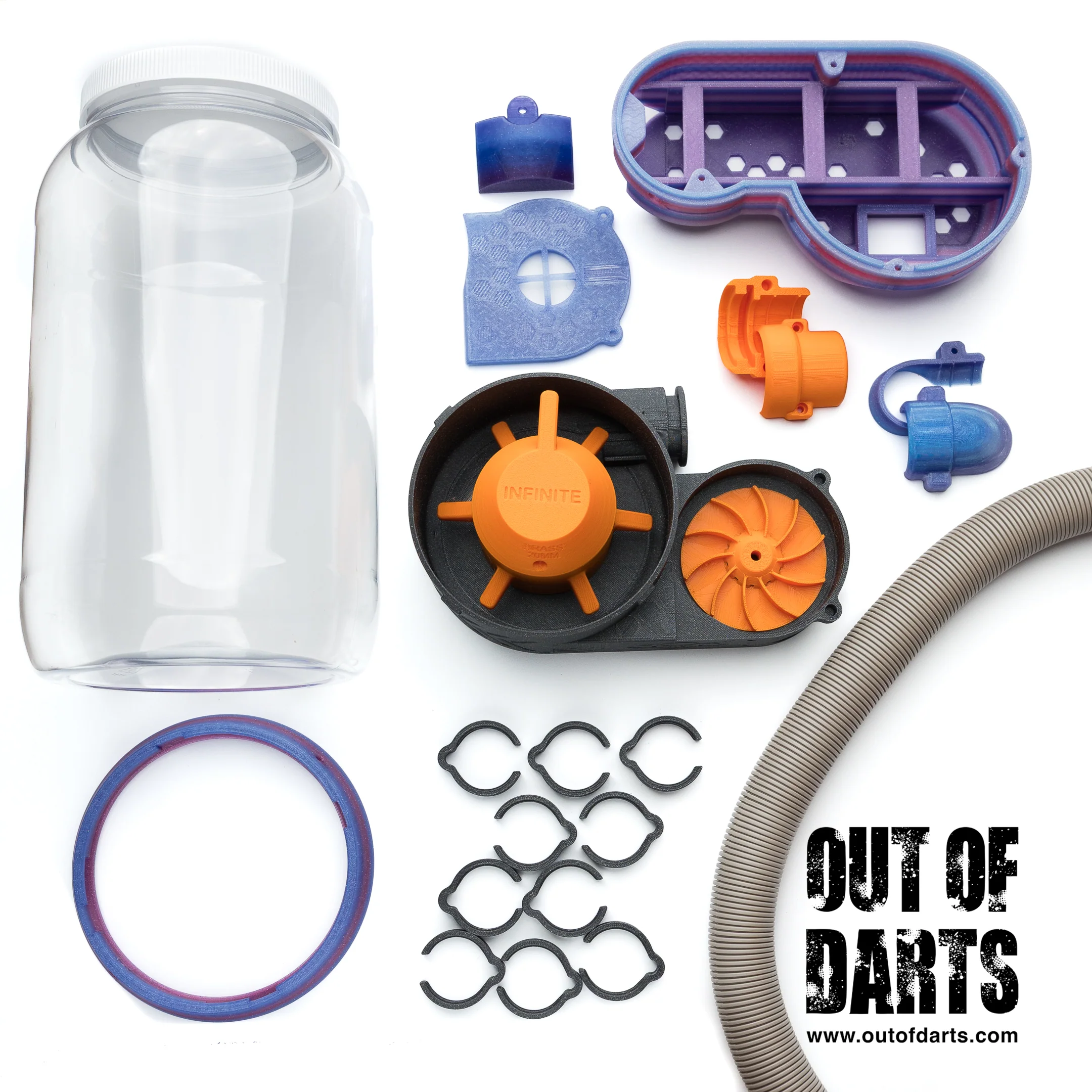 OOD Infinite Pack Rival Hopper 3D Parts + Hardware Kit - Image 3