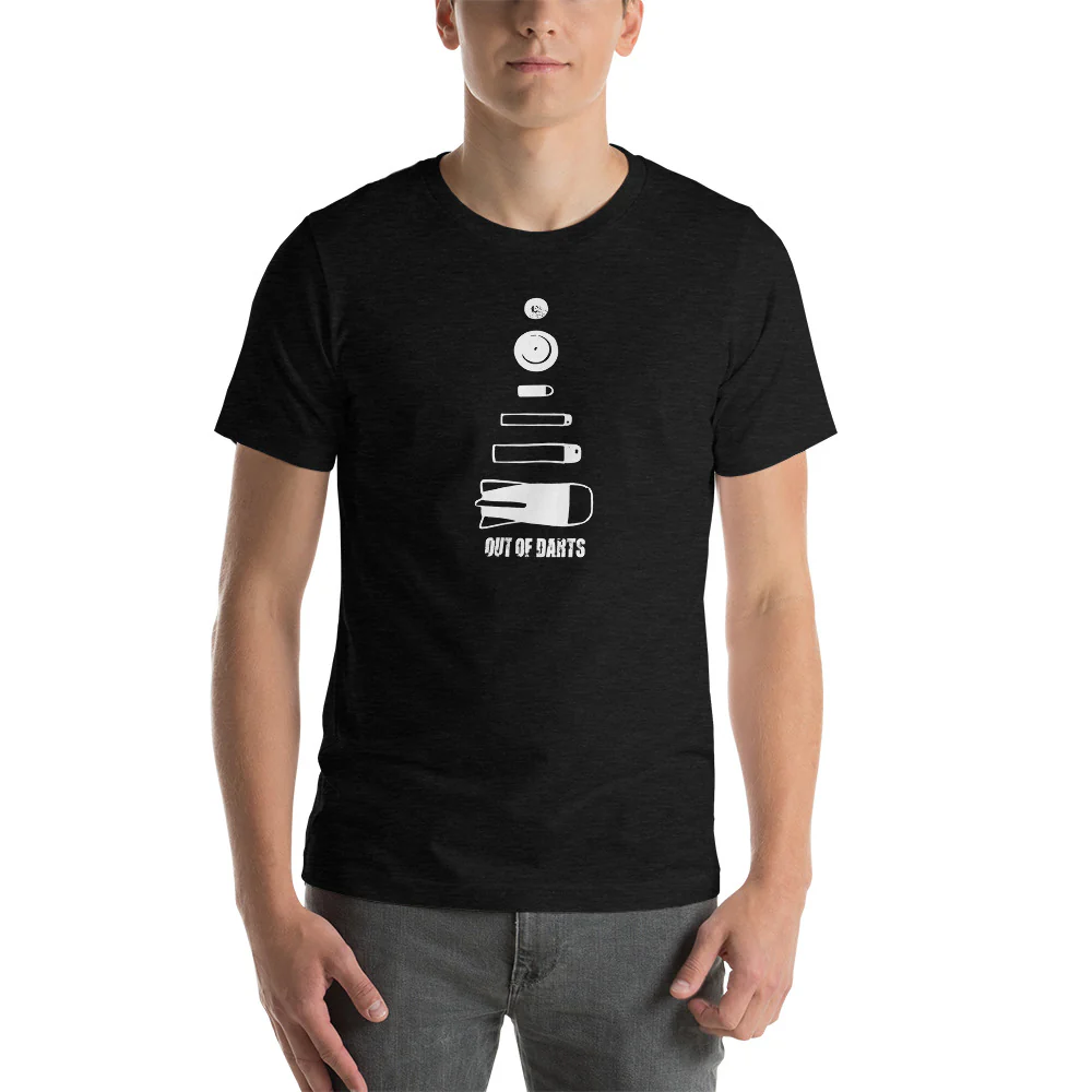 Out of Darts Ammo T-Shirt (Adult Sizes) - Image 2
