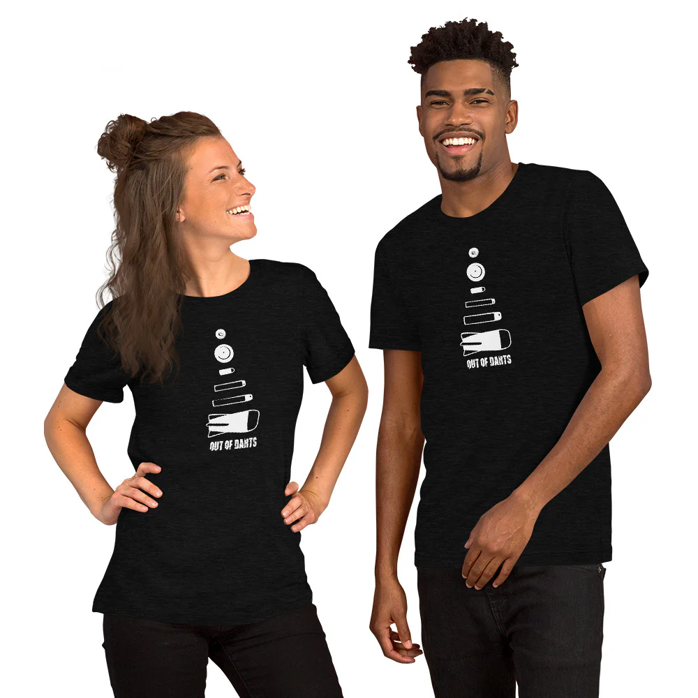 Out of Darts Ammo T-Shirt (Adult Sizes) - Image 3