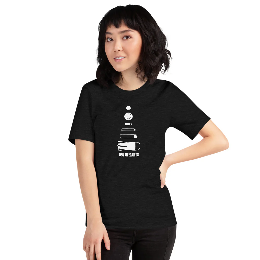 Out of Darts Ammo T-Shirt (Adult Sizes) - Image 5