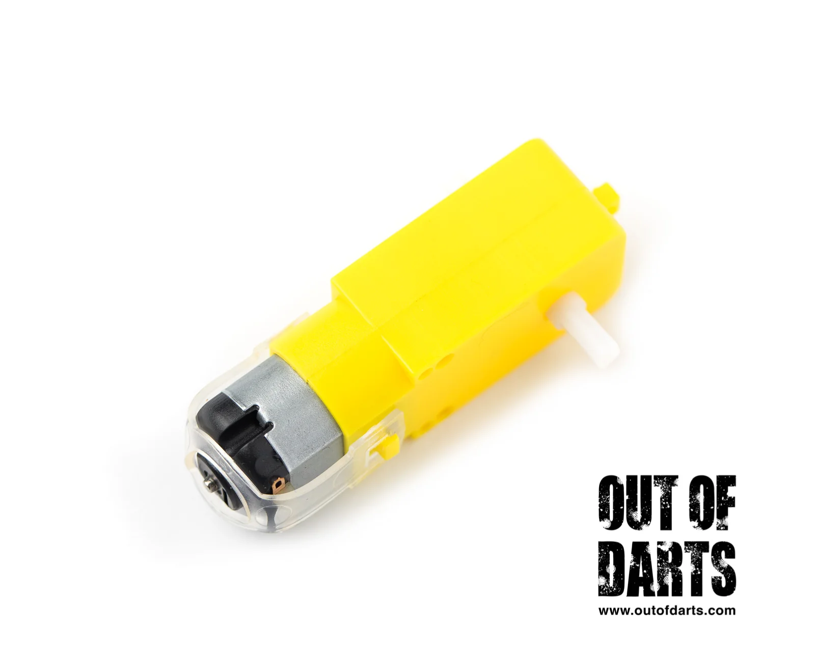 Plastic gear motor Yellow 12V Single axis (For D-Dart Tempest) - Image 2