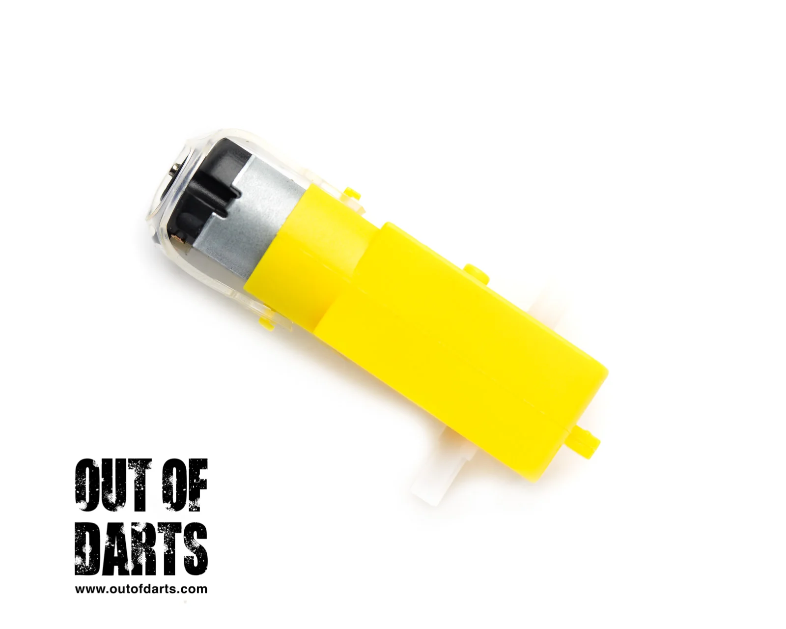 Plastic gear motor Yellow 12V Single axis (For D-Dart Tempest) - Image 3