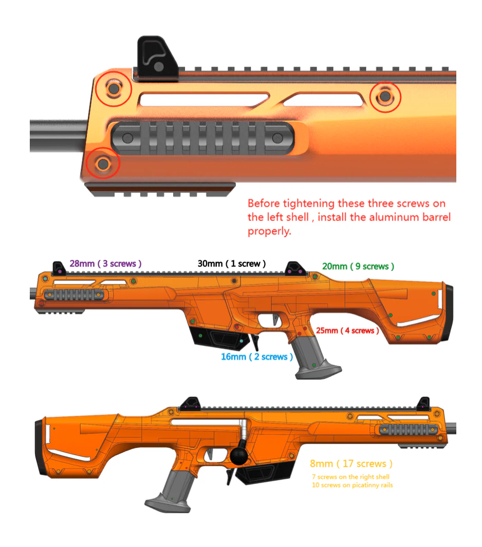 Worker Kunlun Full-Metal Edition Bolt-Action Sniper Blaster Kit - Image 16